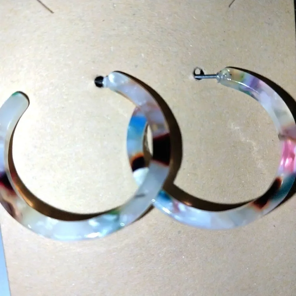 Trendy Acrylic Resin Earrings